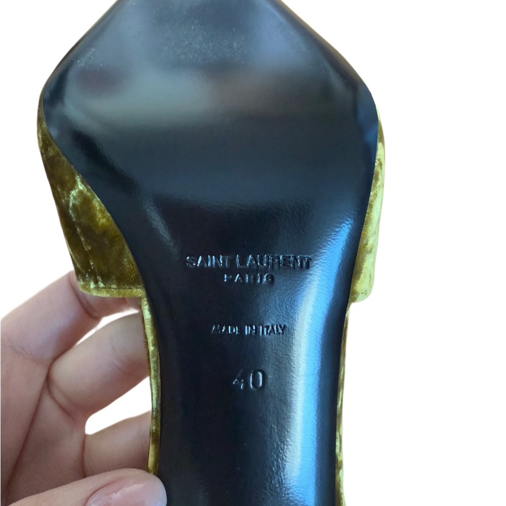 Saint Laurent Blade Slingback Pumps Size 40 NEW - Picture 2 of 4